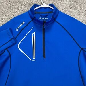 Sunice Mens XL Blue 1/4 Zip Pullover Allendale Superlite Golf Activewear Sweater